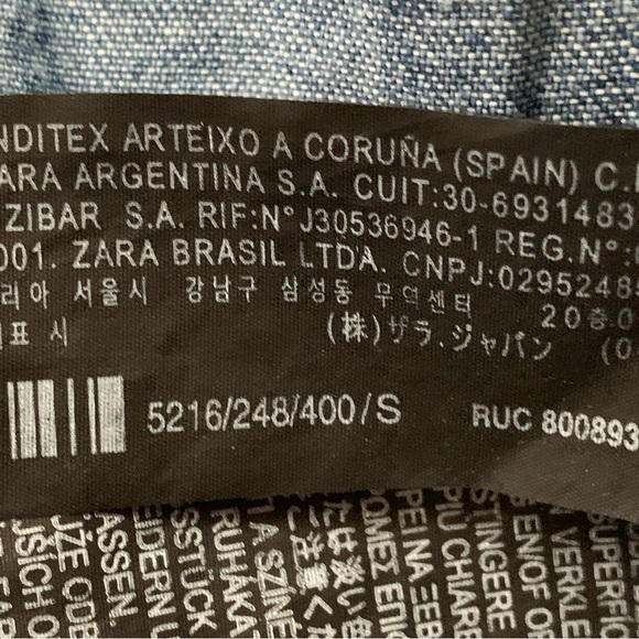 ZARA The Erin Denim Wrap Dress - Picture 13 of 14